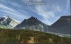 Snowy Bernese Oberland mountains in the BrienZ terrain