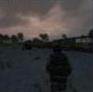 DayZ dusk scene screenshot from a 7SBM server